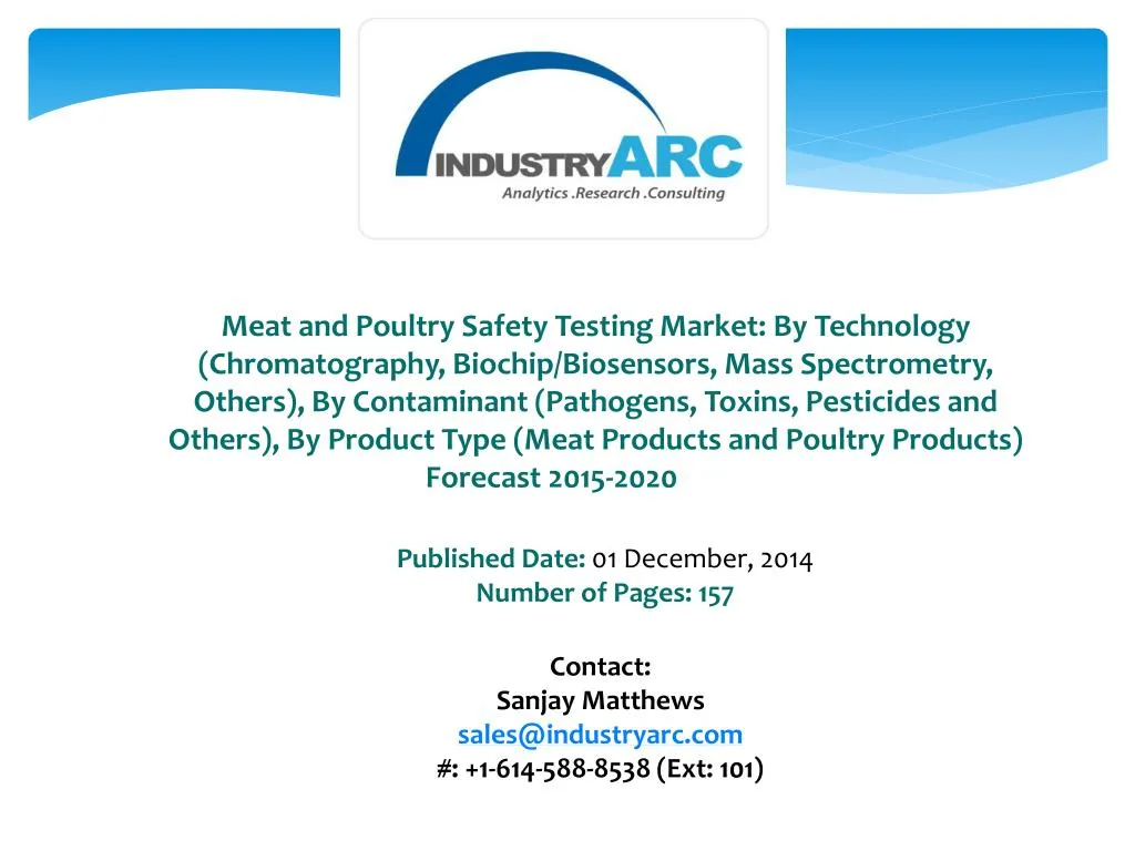 meat and poultry safety testing market