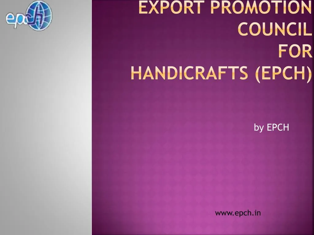 export promotion council for handicrafts epch
