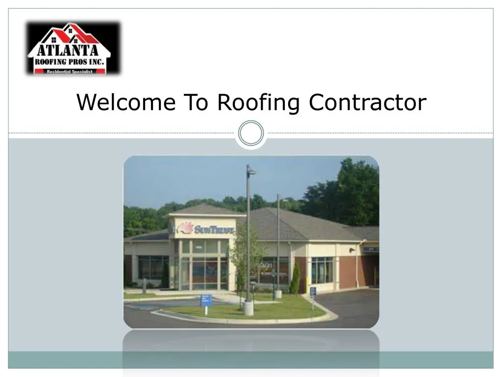 welcome to roofing contractor
