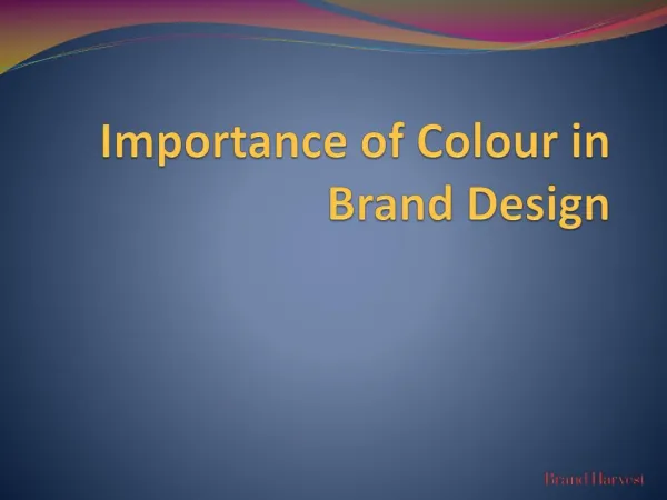 Importance of Colour in Brand Design