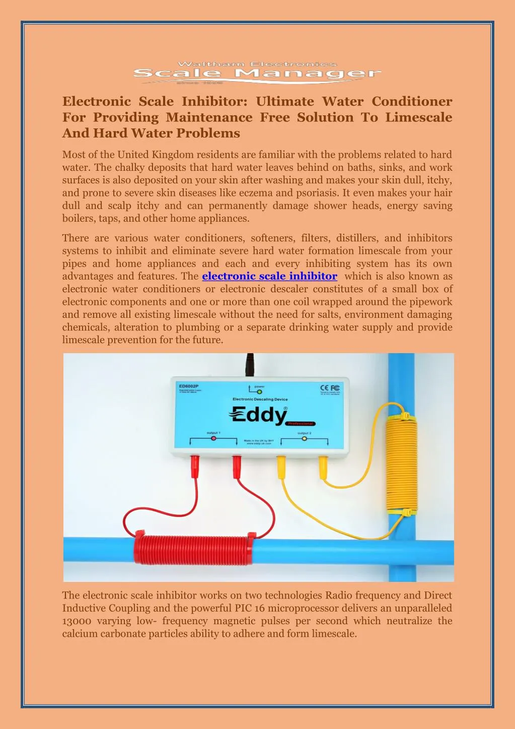electronic scale inhibitor ultimate water