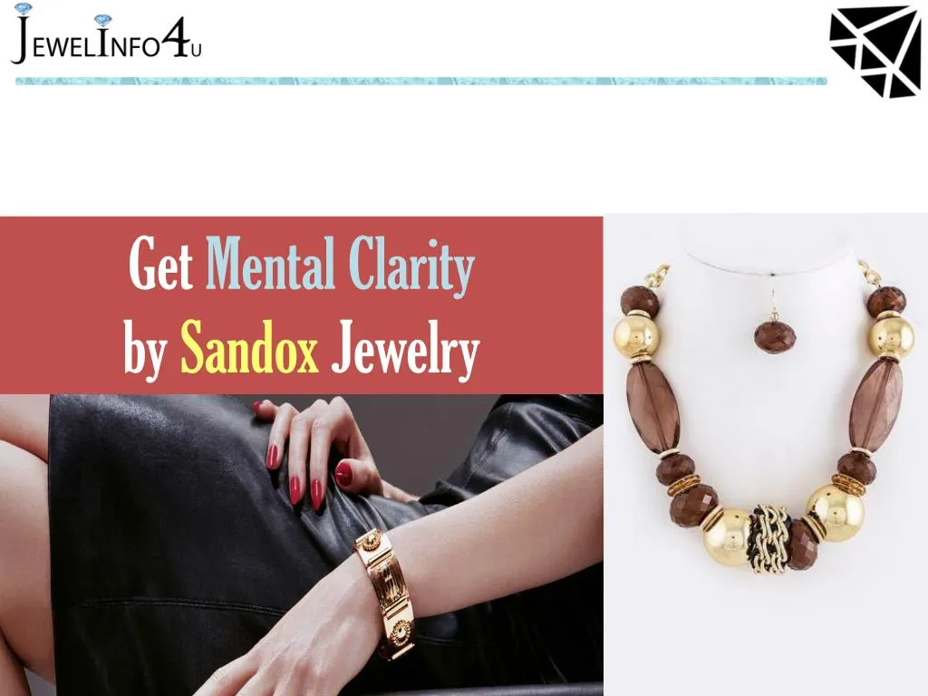 get mental clarity by sandox jewelry