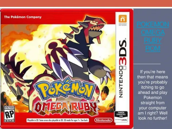 Pokemon Omega Ruby Download