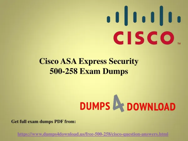Final Cisco 500-258 Exam Study Material - Dumps4Download.us