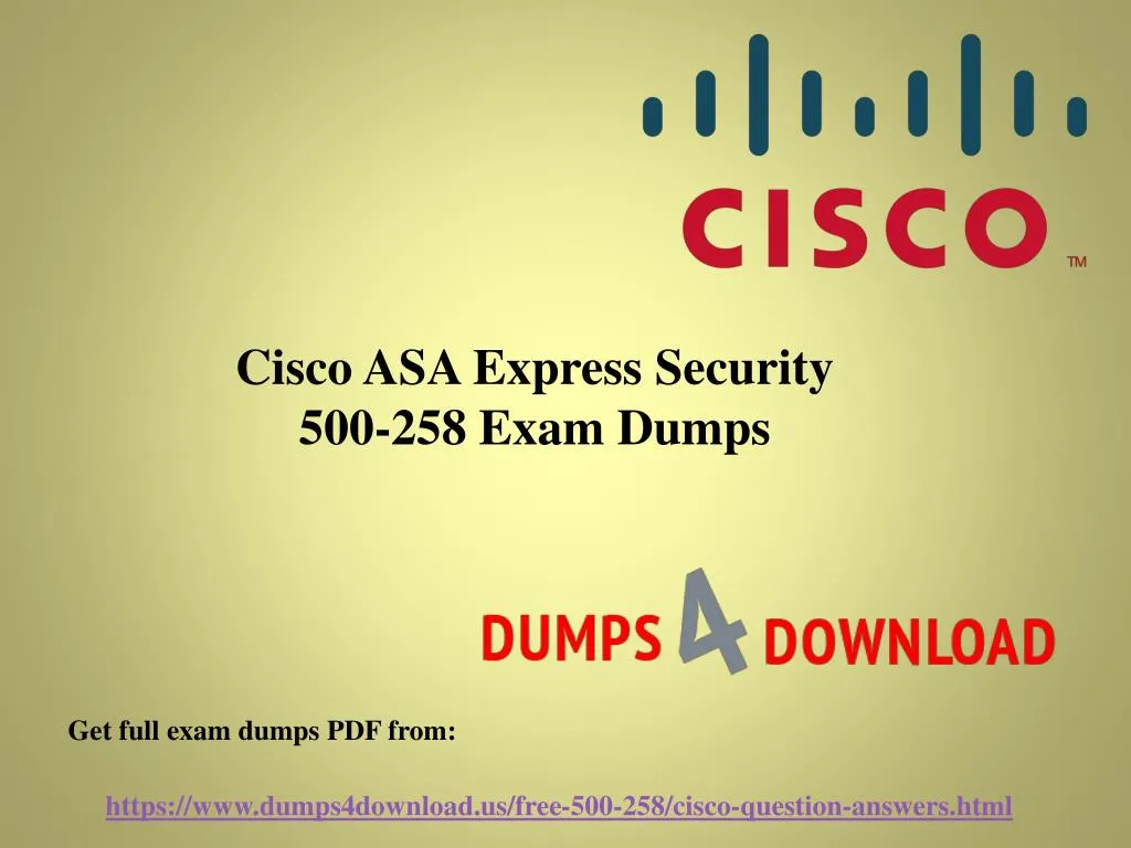 cisco asa express security 500 258 exam dumps
