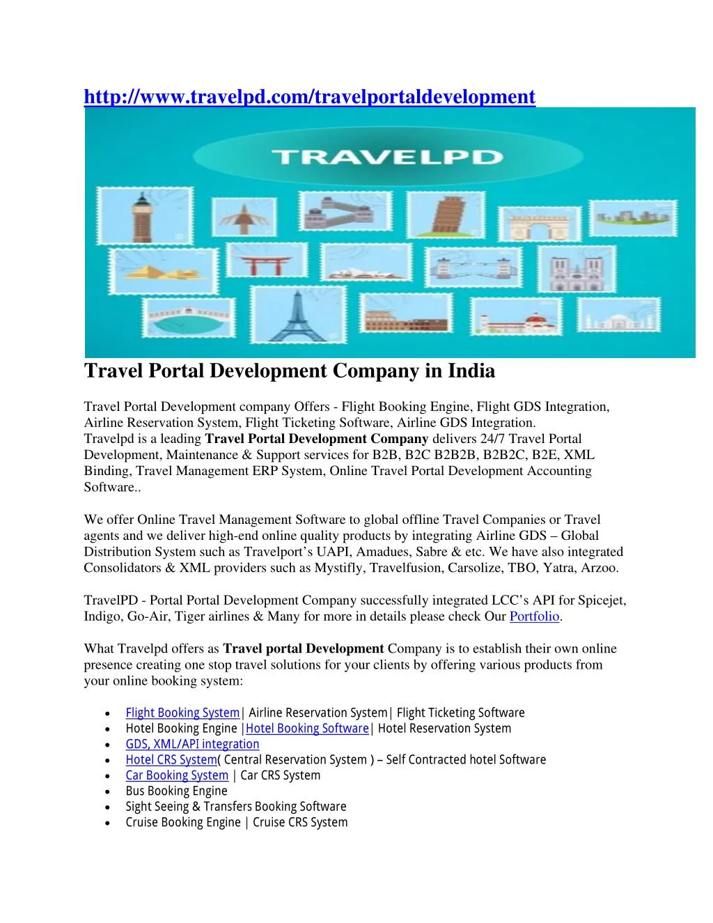 http www travelpd com travelportaldevelopment