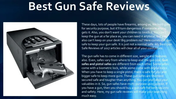 Best Gun Safe Reviews