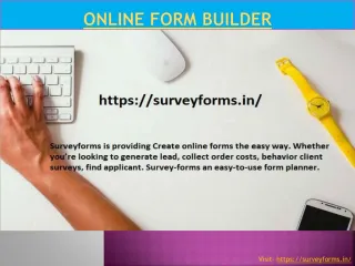 Online form builder - slide 1