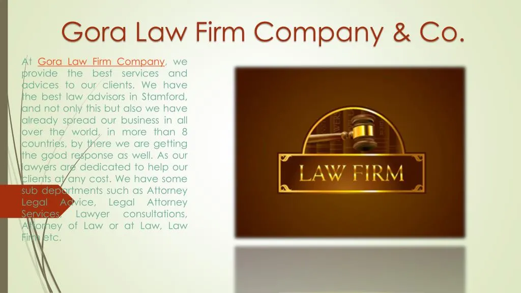 gora law firm company co
