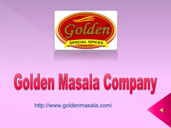 Golden Masala Company – Famed As Masala Manufacturers in Delhi