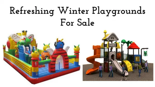 Refreshing Winter Playgrounds For Sale