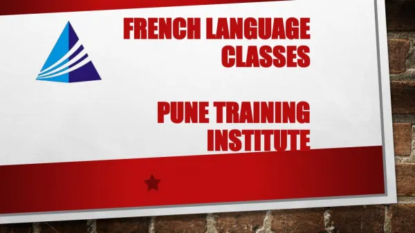 French Language Classes - Institutes in Pune | Pune Training Institute