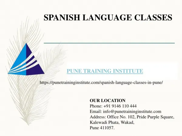 spanish Language Classes - institutes in Pune | Pune Training Institute