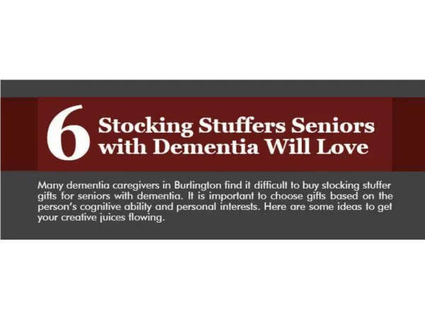 6 stocking stuffers seniors with dementia will love