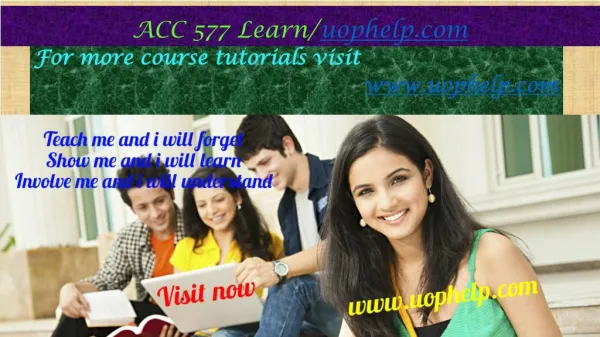 ACC 577 Learn/uophelp.com