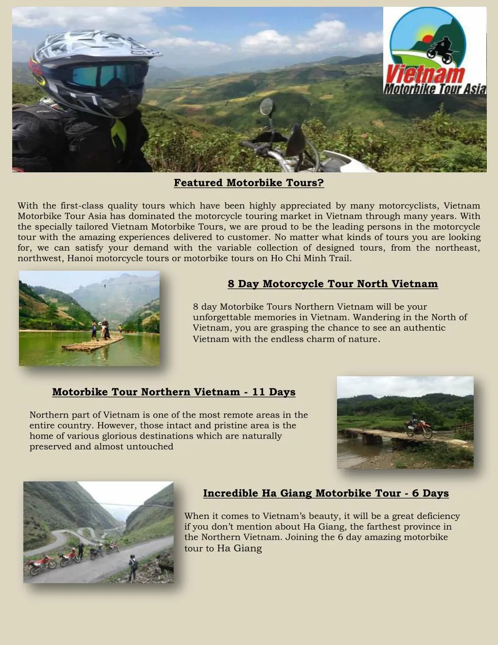 featured motorbike tours