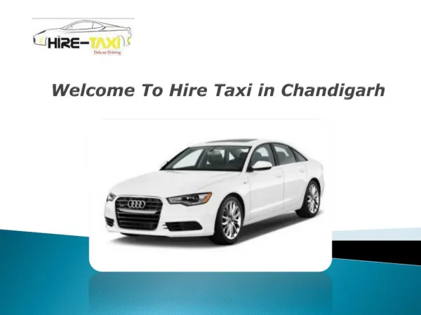 Welcome To Hire Taxi in Chandigarh