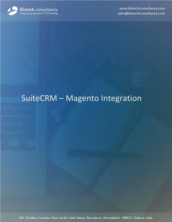 Magento SuiteCRM Integration Solutioins