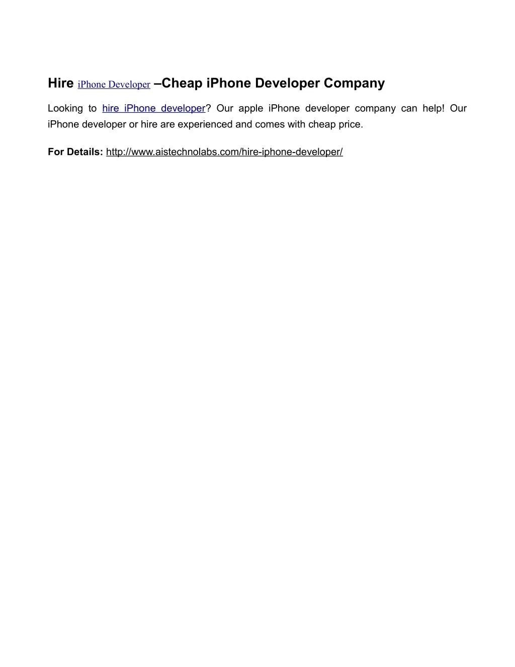 hire iphone developer cheap iphone developer