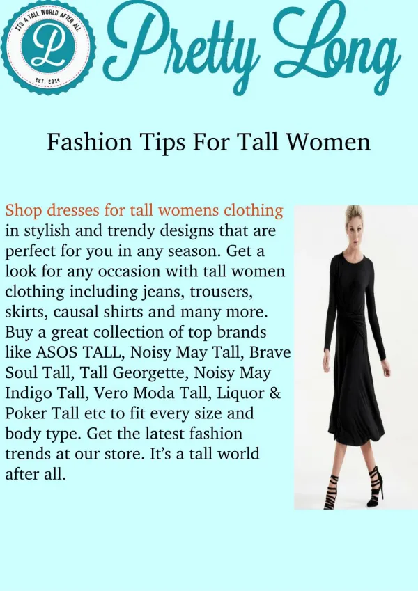 Dresses for tall women