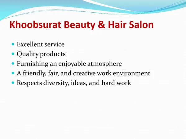 Hair salon in delhi - Khoobsurat Beauty salon