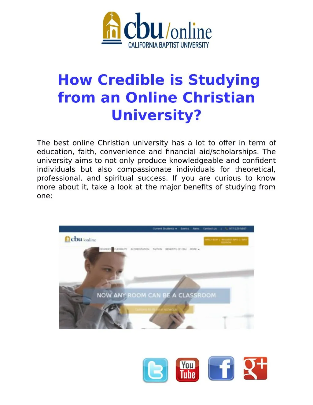 how credible is studying from an online christian