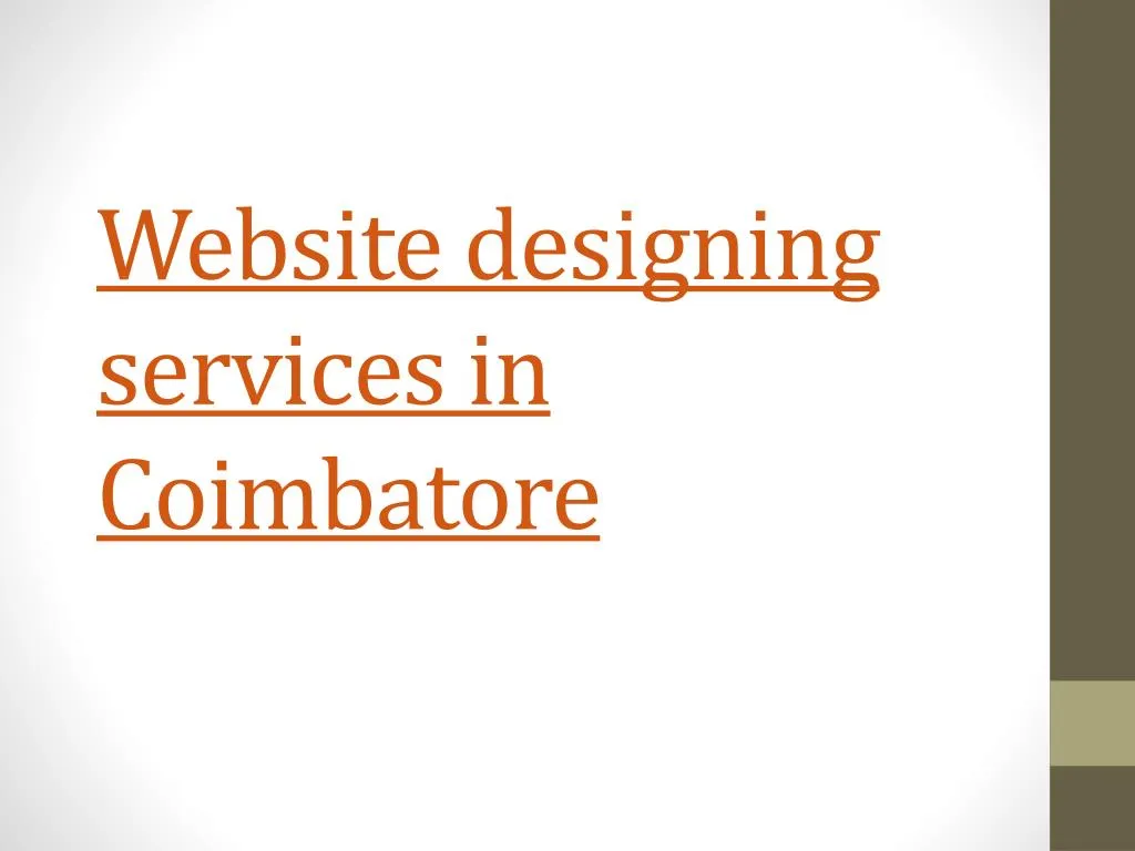websit e designing services in coimbatore