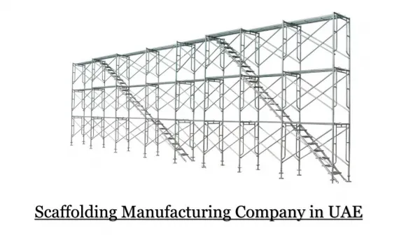 Scaffolding Manufacturing Company in UAE