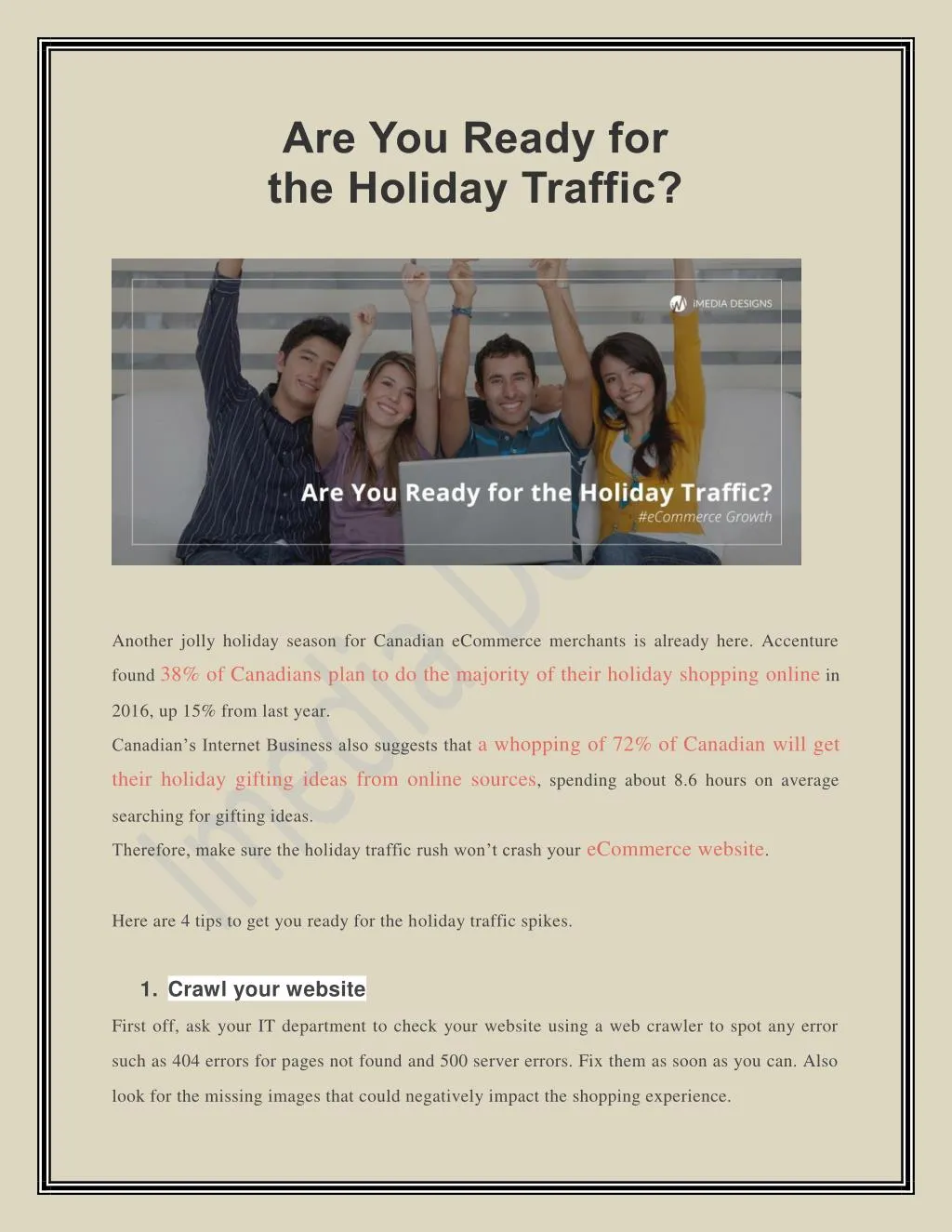 are you ready for the holiday traffic