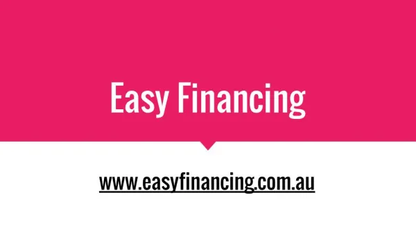 Quick And Easy Finance Loans