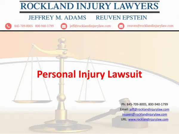 Personal Injury, Lawsuit