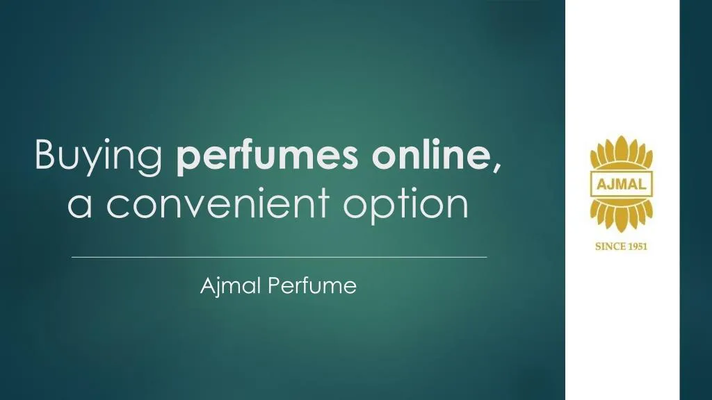 buying perfumes online a convenient option