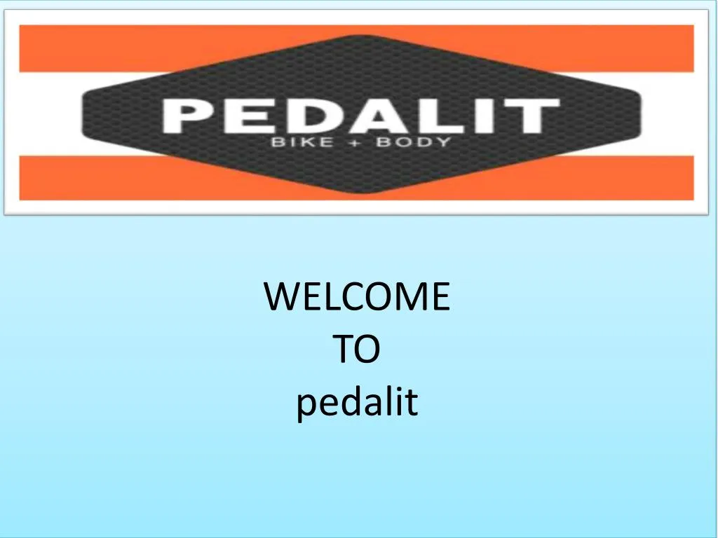 welcome to pedalit
