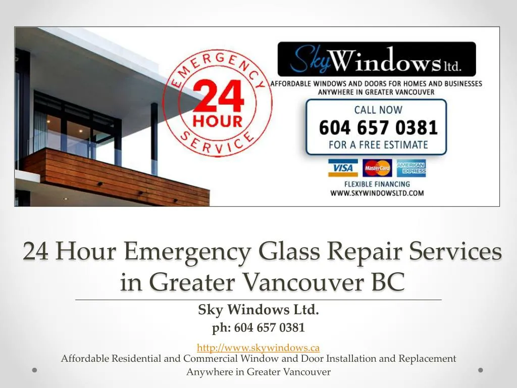 24 hour emergency glass repair services in greater vancouver bc
