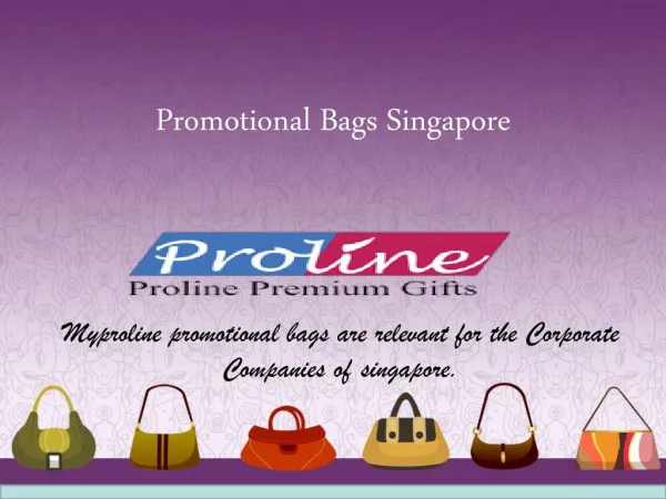 Promotional Bags Singapore