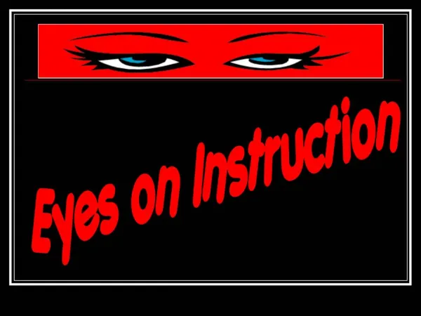 Eyes on Instruction