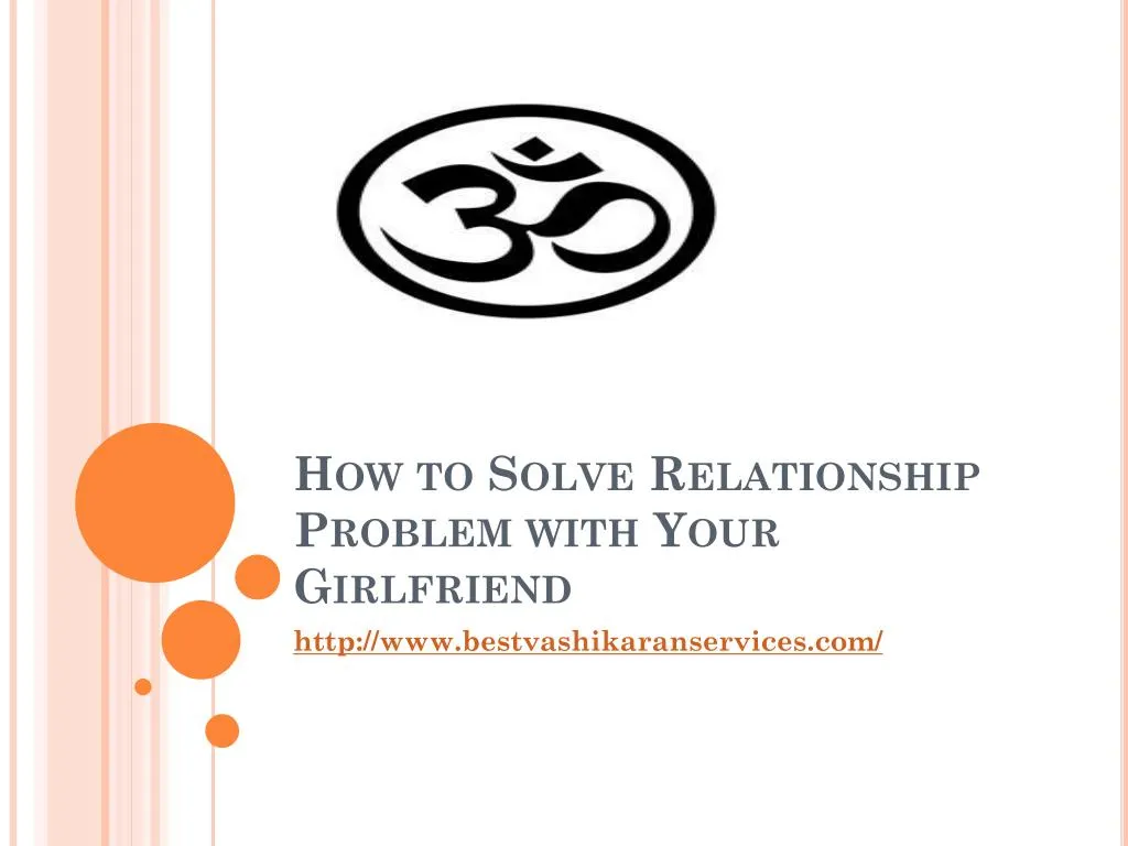 how to solve relationship problem with your girlfriend