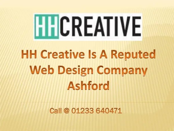 HH Creative Is A Reputed Web Design Company Ashford