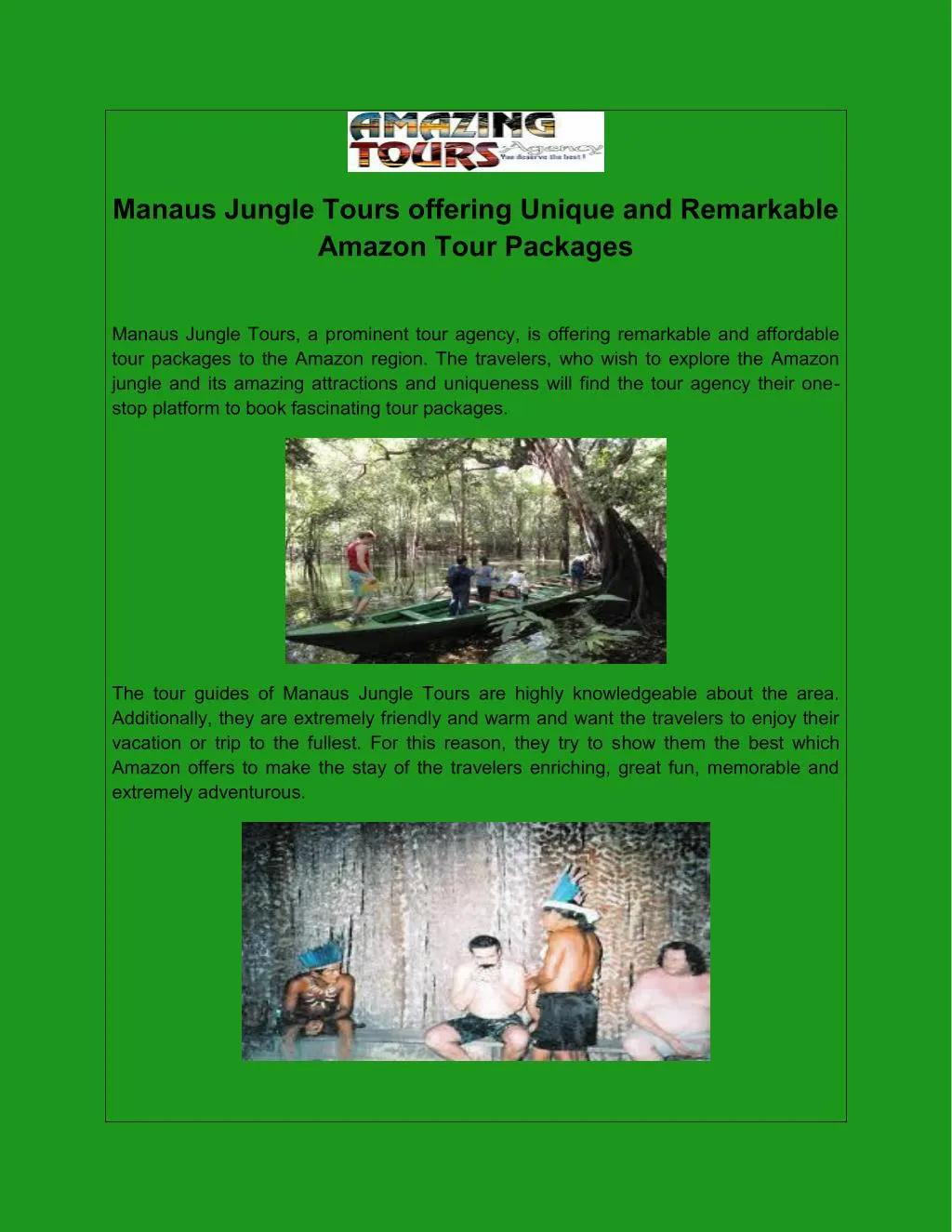 manaus jungle tours offering unique