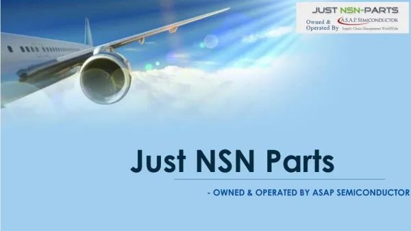 Just NSN Parts - NSN Components Purchasing Solution for Aircraft, Ship, Marine