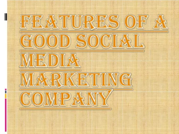 Benefits of a Good Social Media Marketing Company