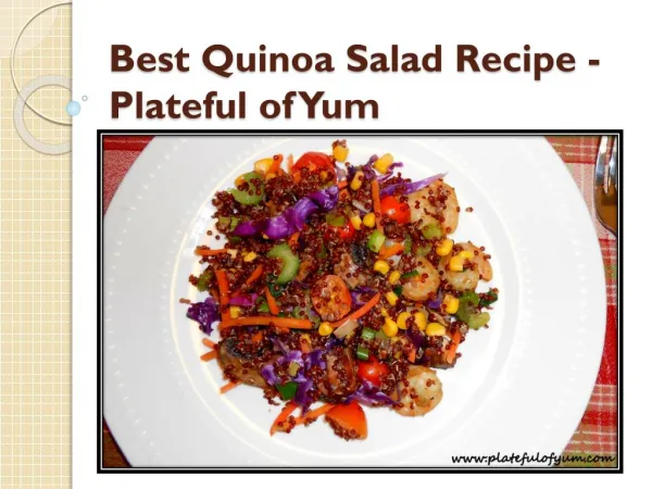 Best Quinoa Salad Recipe - Plateful of Yum