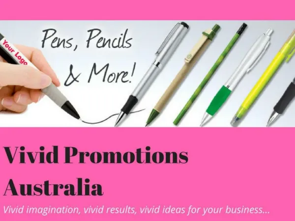 Shop For Promotional Ballpoint Pen From Vivid Promotions