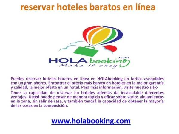 reservar hoteles baratos en l nea