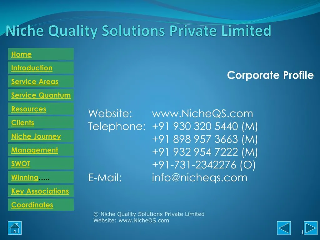 niche quality solutions private limited