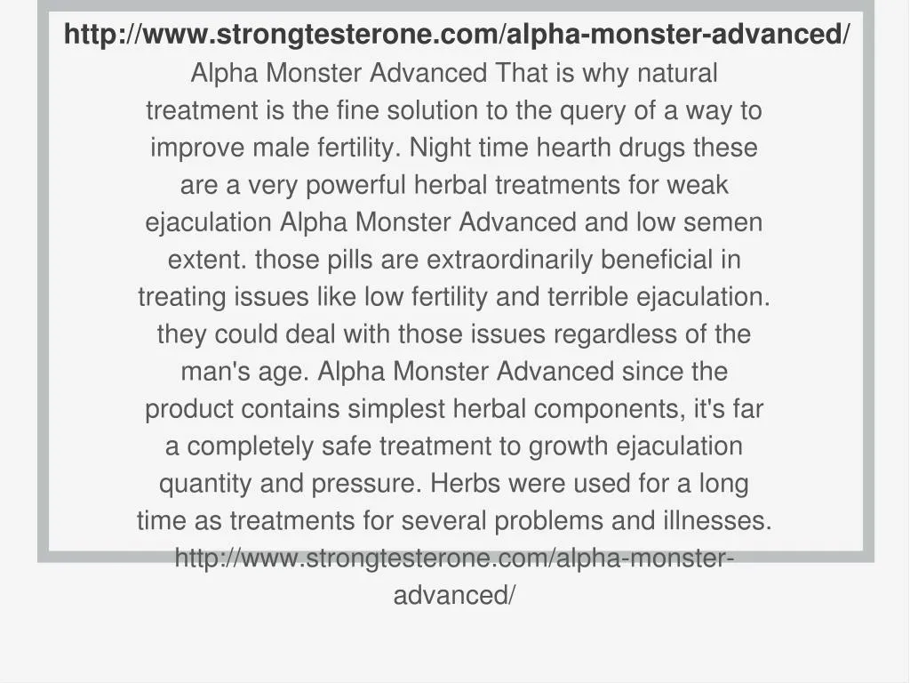 http www strongtesterone com alpha monster