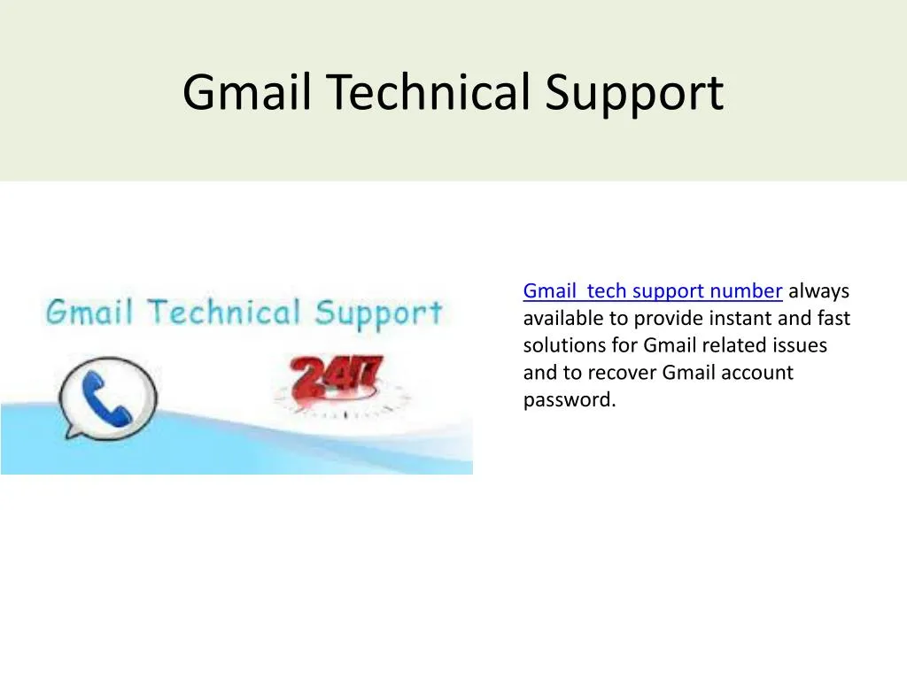 gmail technical support