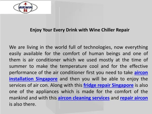 Take benefits from Fridge Repair Singapore - Airwin Aircon