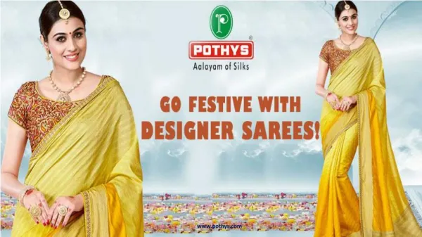 Buy Designer Sarees Online at Pothys!