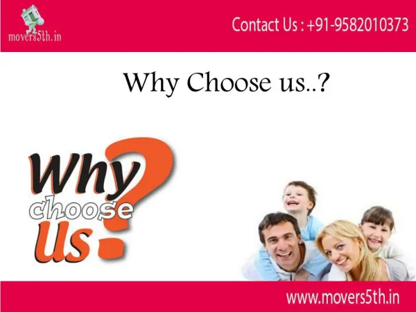 Why Choose us..? Movers5th Chennai House Hold Goods Shifting Services